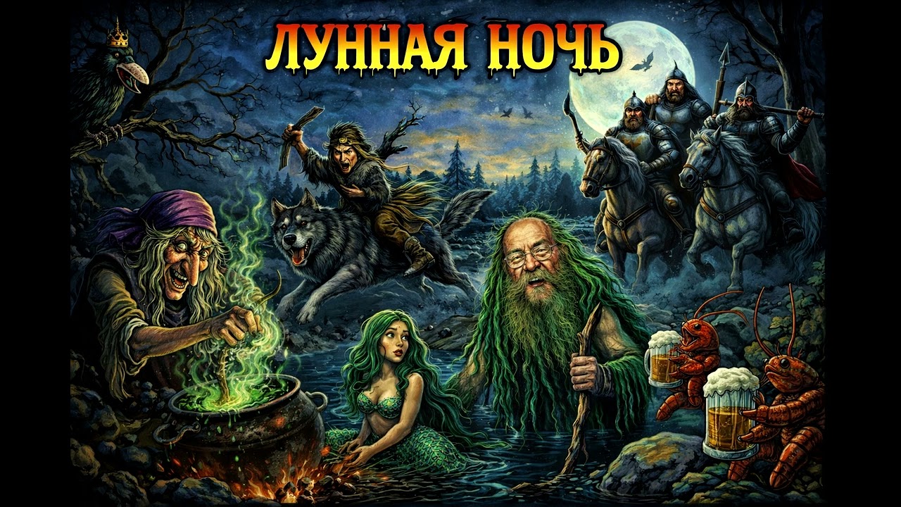 grunge песня лунная ночь (там на суку сидит ворона)