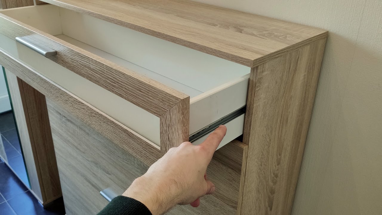 Schublade reparieren - Schubladenauszug (Schiene/Schubladenf&uuml;hrung)