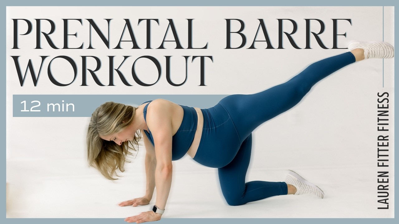 12 Minute Prenatal Barre Workout - Tone + Define Your Body During Pregnancy