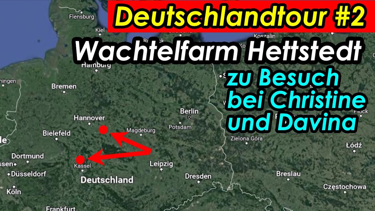 Wachtelfarm Hettstedt auf Deutschlandtour #2 - Zu Besuch bei Christine und Davina