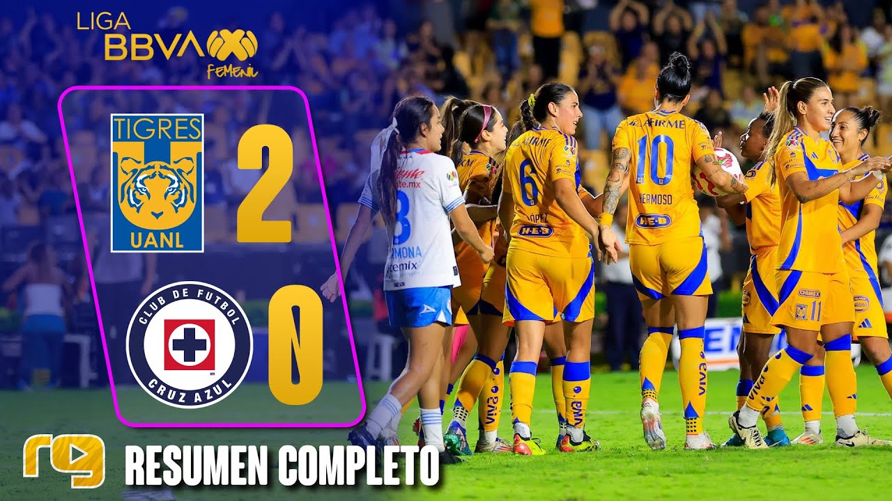 TIGRES VS CRUZ AZUL 2-0 | RESUMEN | LIGA MX FEMENIL