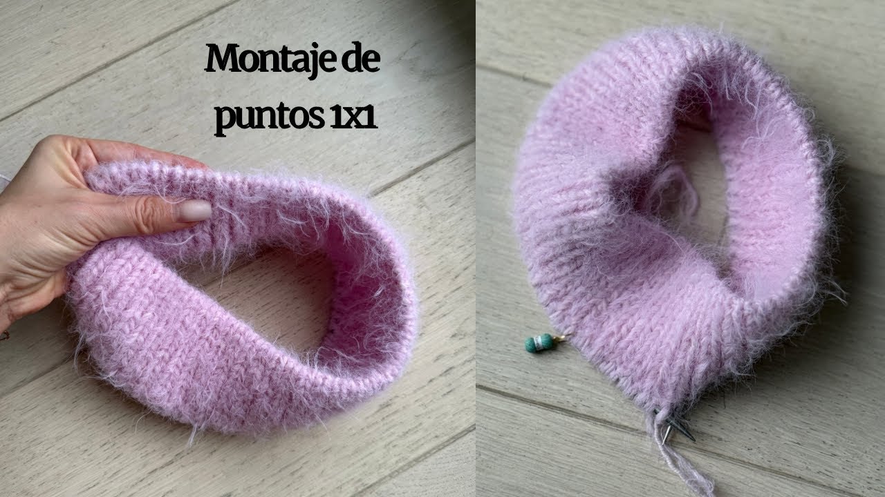 Montaje de puntos para elástico 1x1 – Español 🇪🇸 #knittingpattern #tutorial 