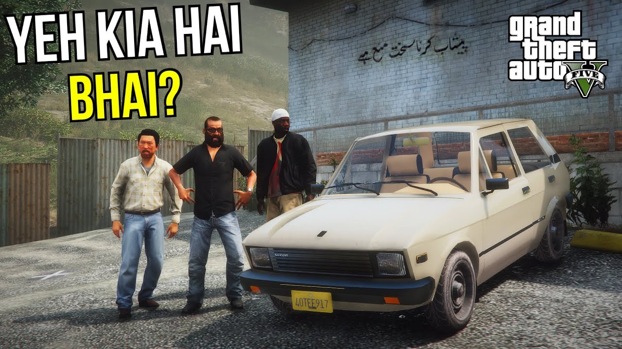 ASHRAF BHAI HELPS MUSHTAQ BHAI | SUZUKI FX CAR | GTA 5 MODS PAKISTAN
