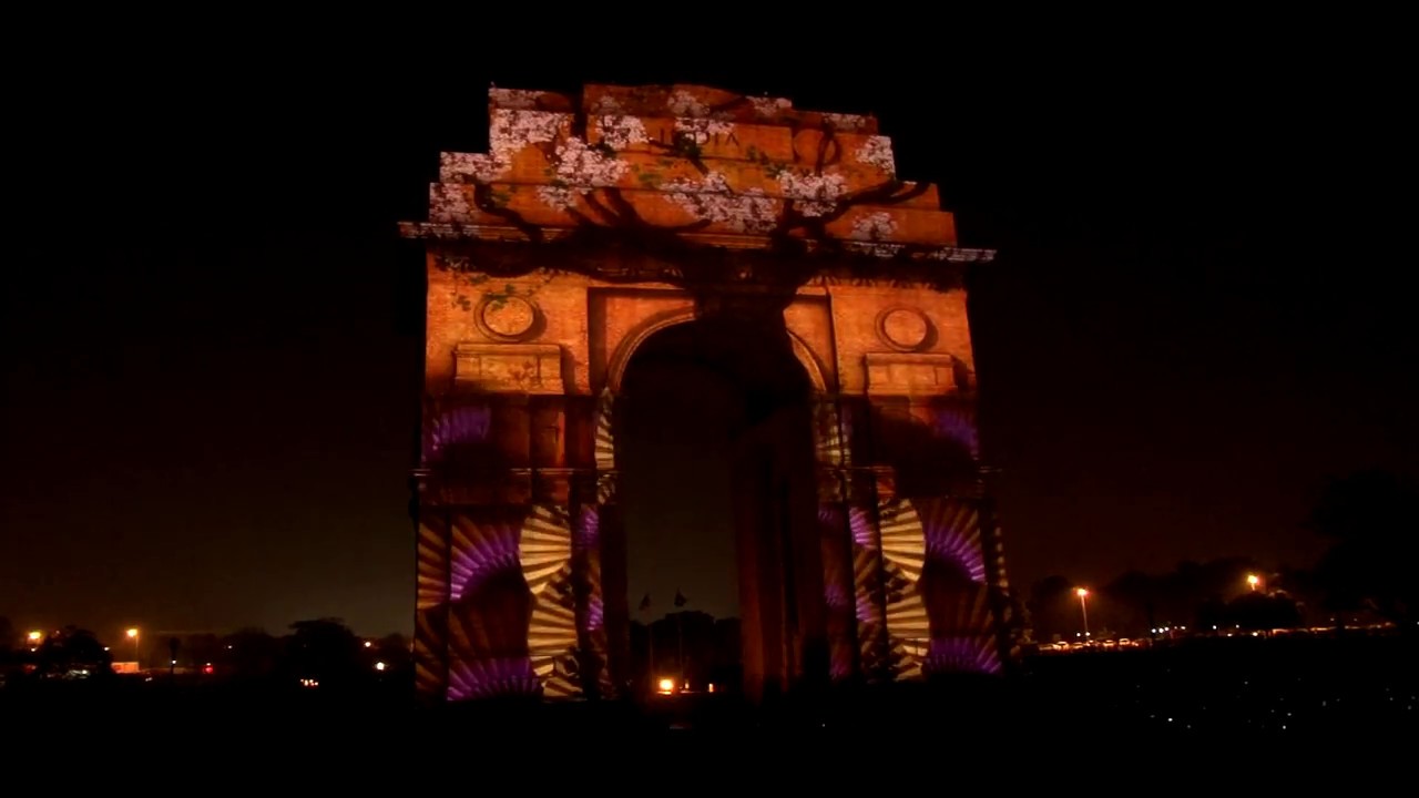 India Gate Projection Mapping