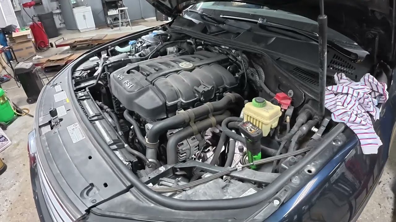 2017 Volkswagen Touareg Thermostat Replacement VR6 Engine