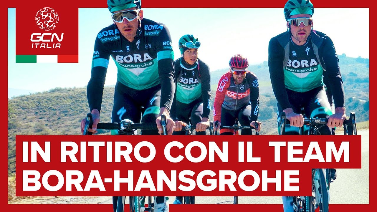 In ritiro con il team BORA-Hansgrohe