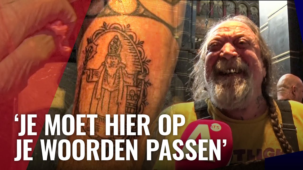 Henk Schiffmacher zet unieke tatoeage in Nicolaaskerk