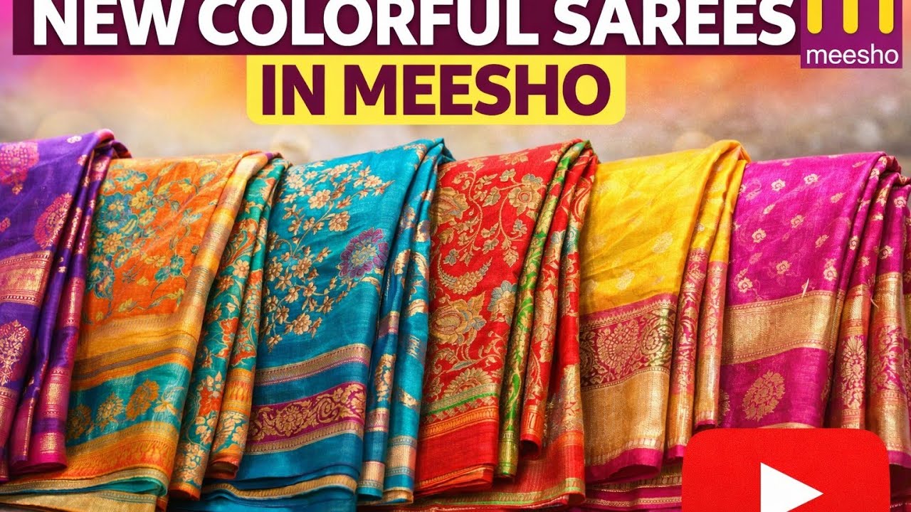 😱💯Meesho నుండి రంగురంగుల చీరలు తక్కువ ధరకే!!!! meesho saree's||meesho saree haul||Meesho finds 