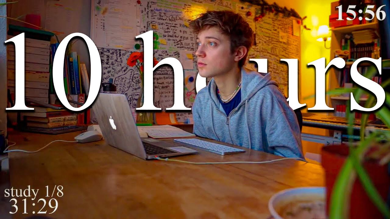 LIVE | 10-HOUR study with me 📚⛈️ rain sounds & pomodoro timer 60 & 10