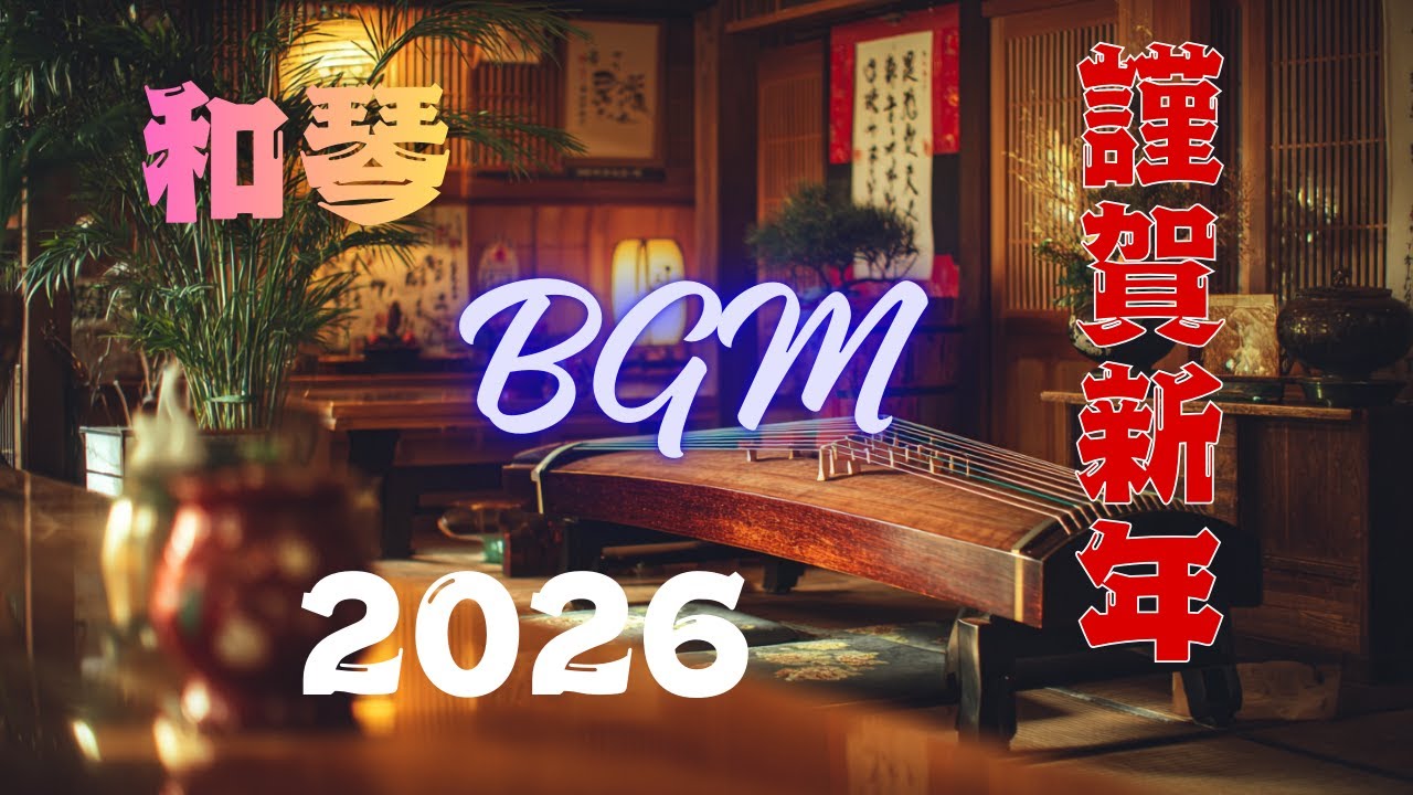 お正月の喫茶店BGM｜昭和レトロ×和琴｜静かで邪魔にならない和の音楽