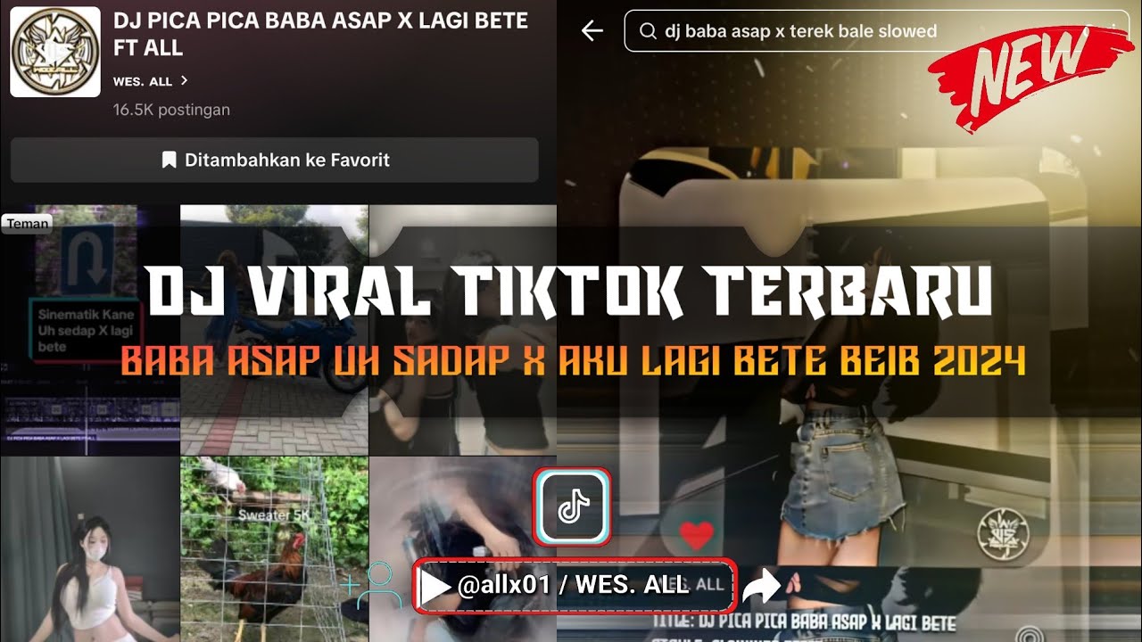 DJ PICA-PICA BABA ASAP X AKU LAGI BETE (BREAKBEAT MASHUB TERBARU 2024 BY WES ALL)