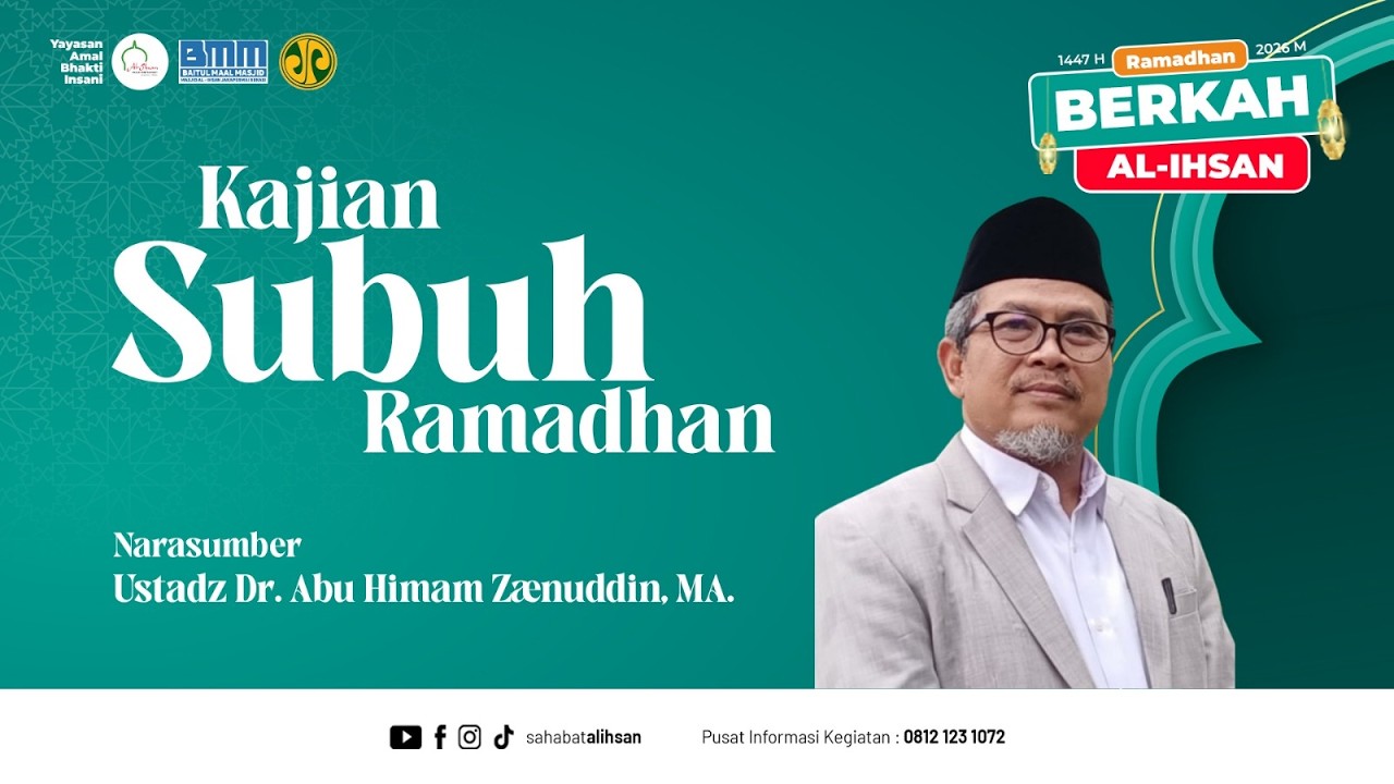 🔴 [LIVE] KAJIAN SUBUH | Ustadz Dr. Abu Himam Zaenuddin, MA | Menjaga Diri Dari Sifat ISROF & TABDZIR