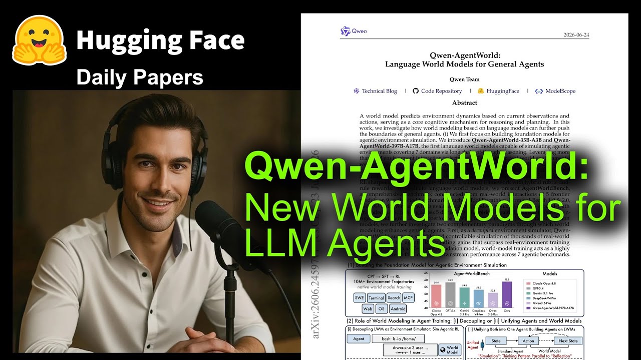 Qwen-AgentWorld: New World Models for LLM Agents