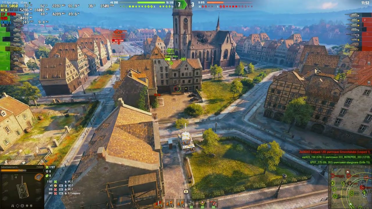 World of Tanks RTX 5060 + İ7 8700