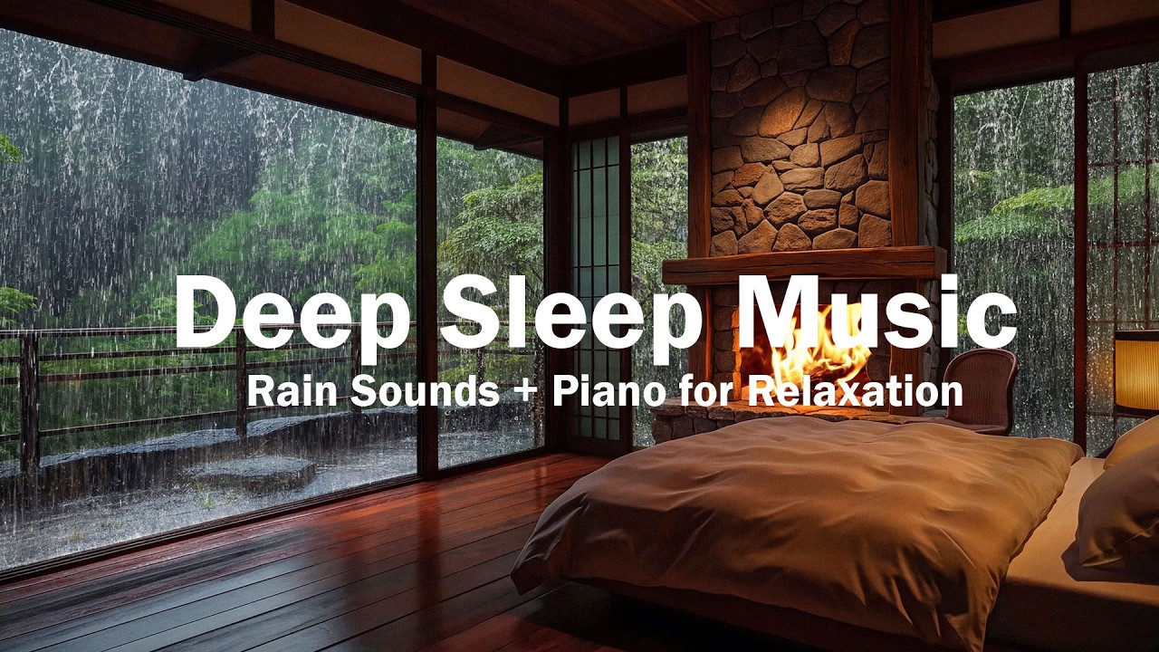 Relaxing Piano Music – Healing Rain Sounds for Deep Sleep, Stress Relief, Meditation & Beat Insomnia