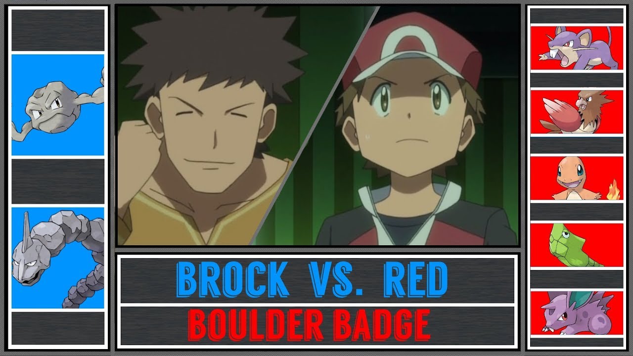 Red vs. Brock (Pokémon Sun/Moon) - Boulder Badge/Pewter Gym - Pokémon Origins