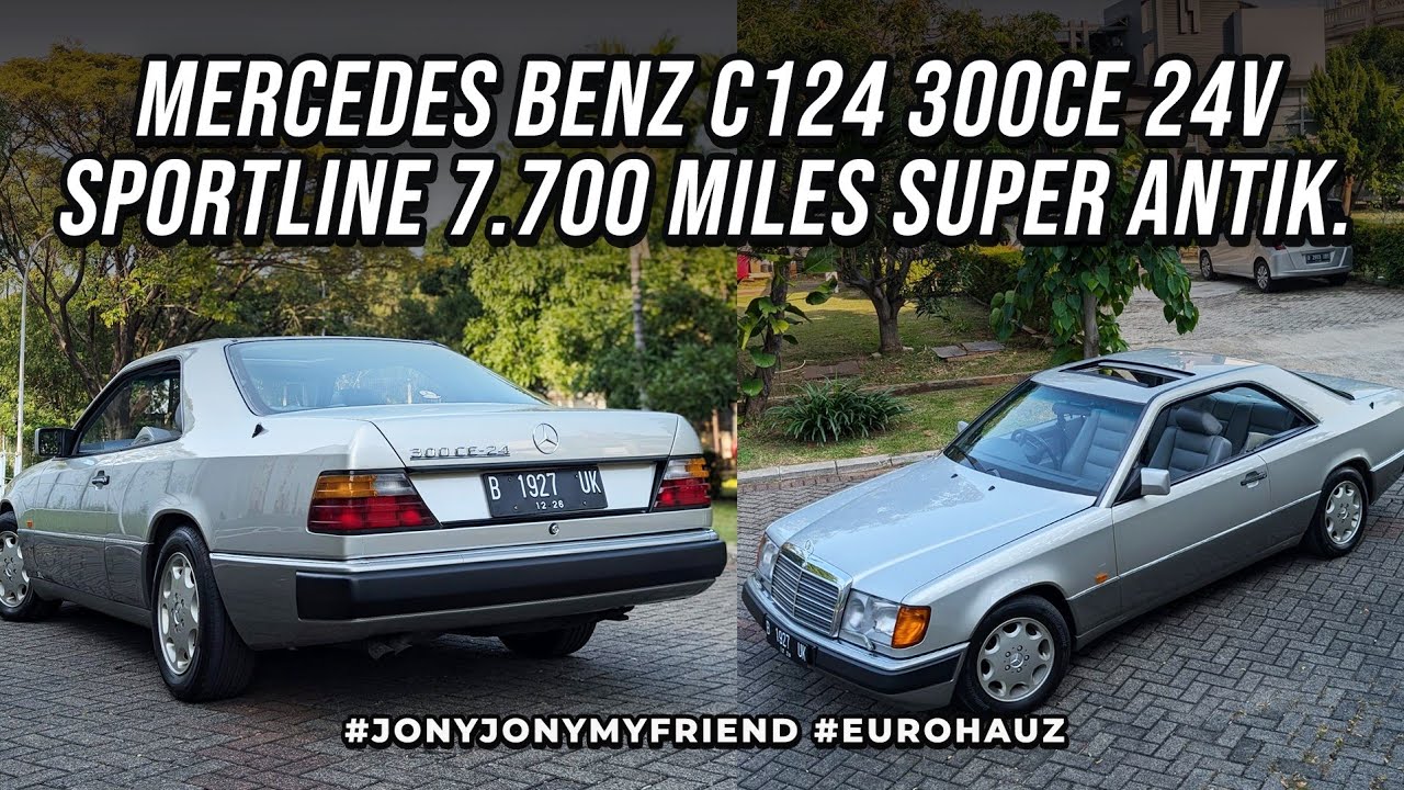 MERCEDES BENZ C124 300CE 24V SPORTLINE 7.700 MILES BOXER COUPE LOW KM PADAHAL UDA 32 TAHUN UMUR NYA
