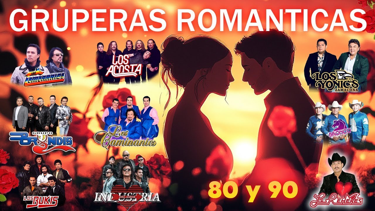 Románticas Gruperas del Recuerdo 80 y 90 | Los Temerarios, Bryndis, Acosta, Rehenes, Bronco 🌹🎶