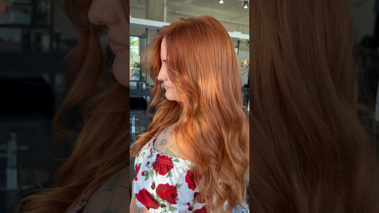 Auburn to Copper 🧡 #hair #copperhair