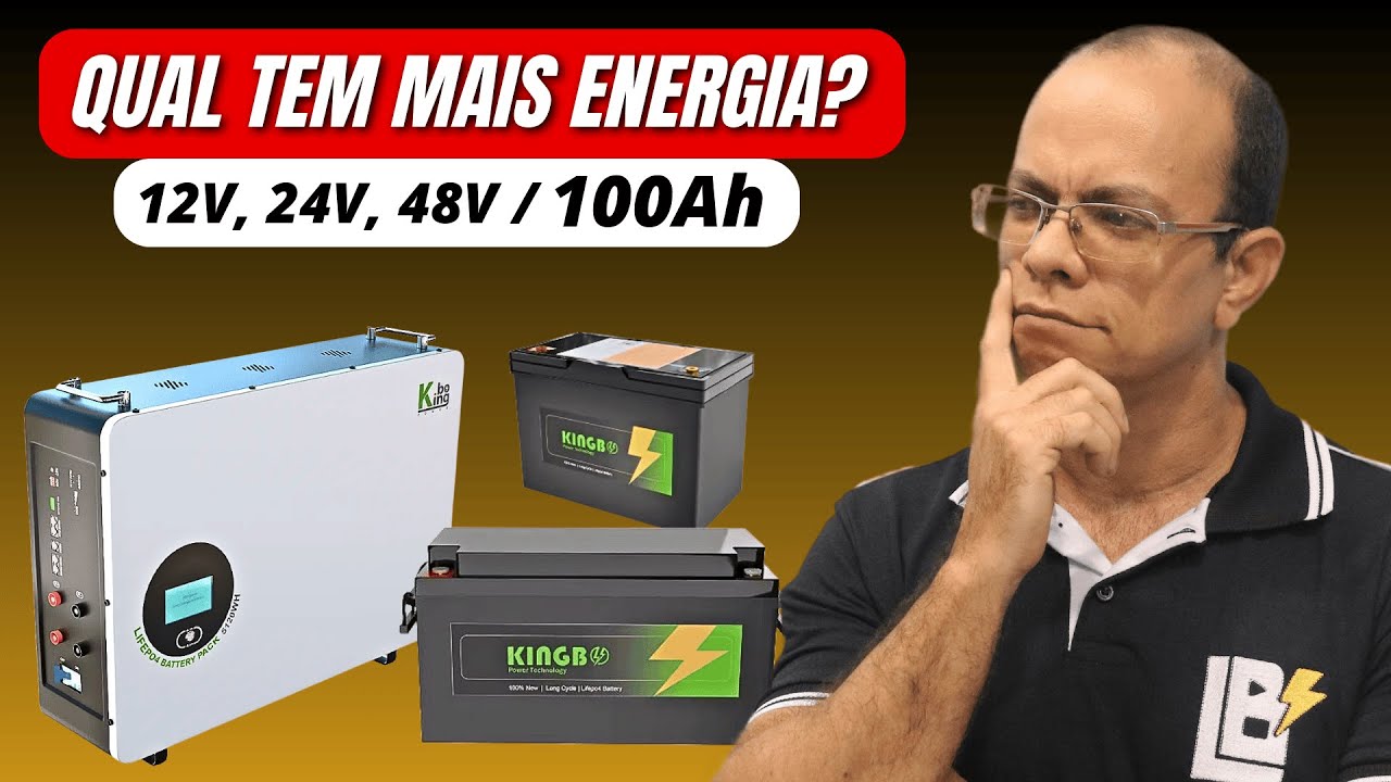 Quantas baterias LiFePO4 de 12v e 24v /100Ah eu preciso para ter a CAPACIDADE de 48v/100Ah
