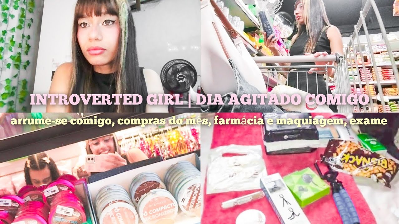 DAILY VLOG 🎀🛒🛍️: arrume-se comigo, compras do mês, compras de farmácia e maquiagem, fiz mamografia +