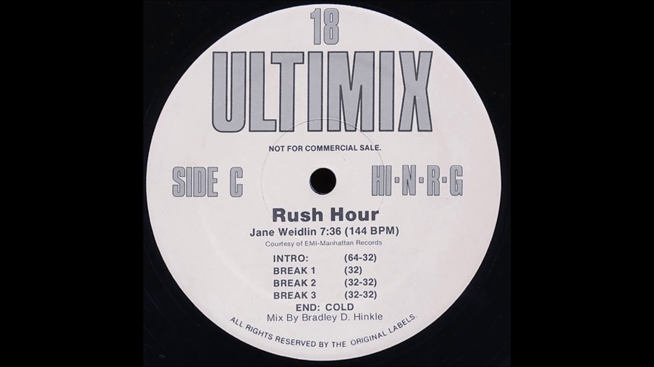 Jane Wiedlin - Rush Hour 12" Ultimix Extended Version