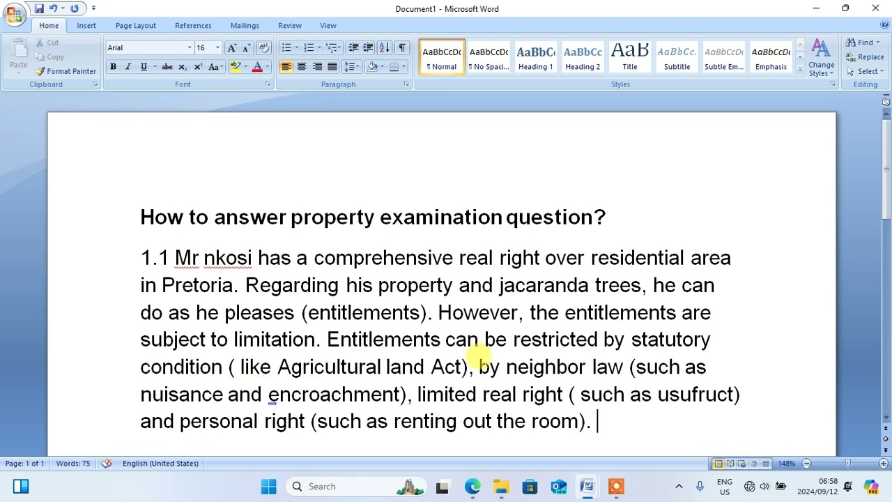 PVL3701 PROPERTY LAW special