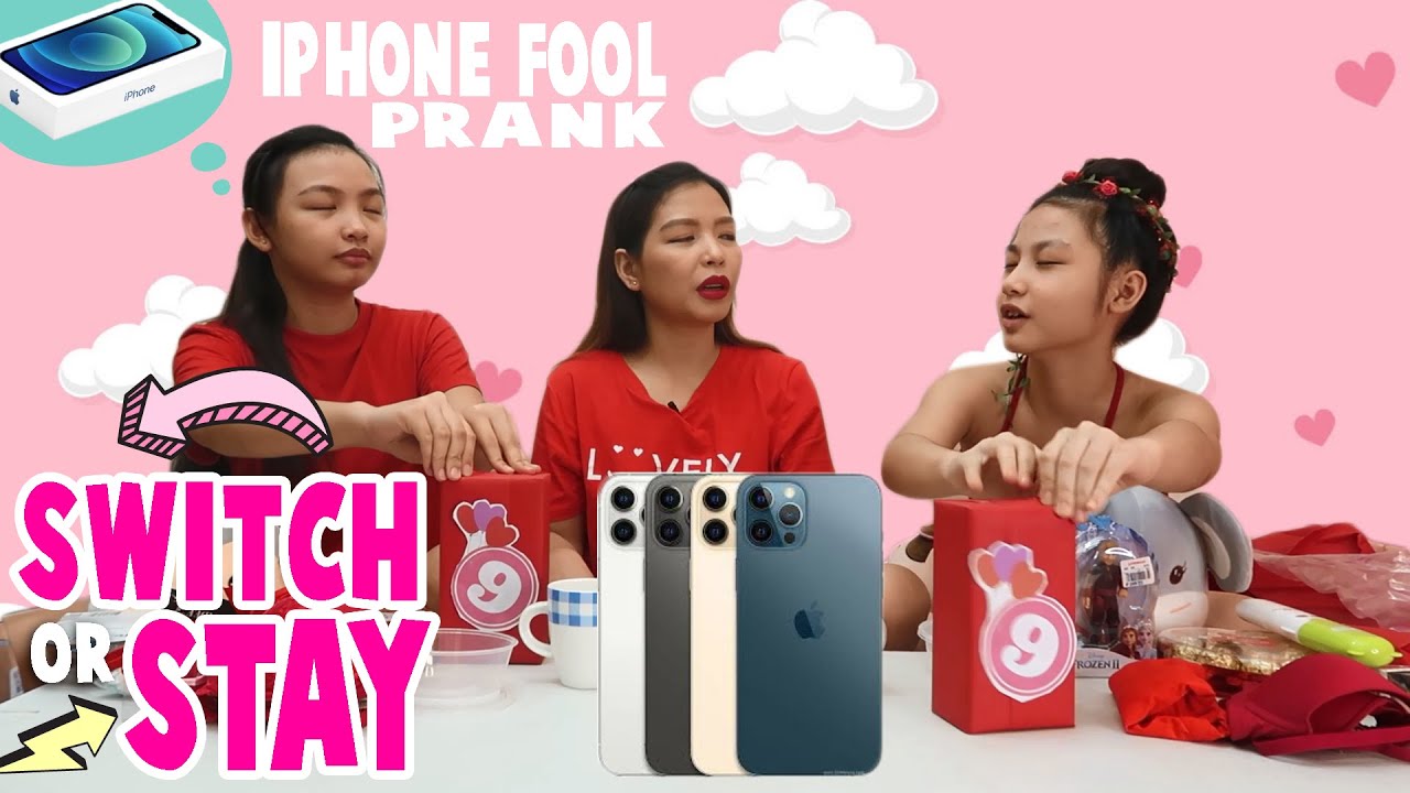WHAT WE GOT FOR VALENTINE'S FOOLS DAY | PART 2 MYSTERY SWITCH UP IPHONE PRANK | Aurea & Alexa