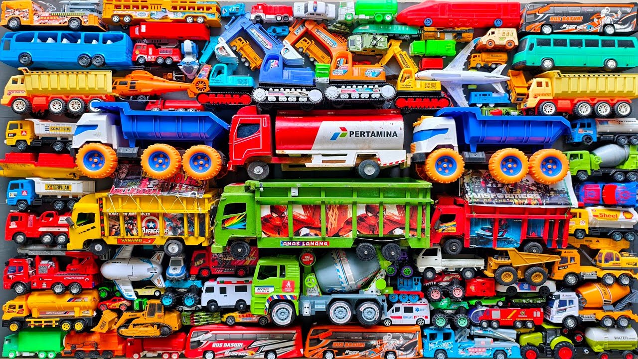Mobil Mobilan Truk Oleng , Mobil Truk Molen, Mobil Balap, Truk Pasir, Excavator, Mobil Roket, Damkar