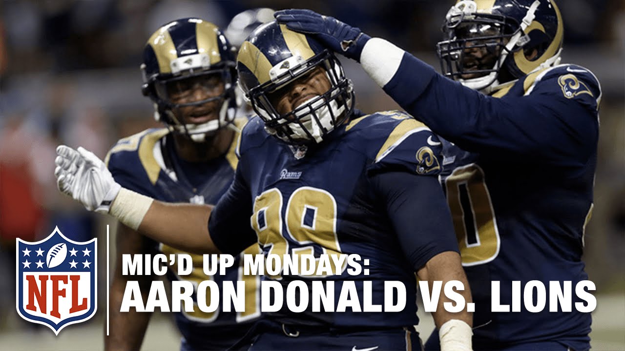 Aaron Donald Mic'd Up Terrorizes Lions with 3-Sack Day! | #MicdUpMondays | NFL