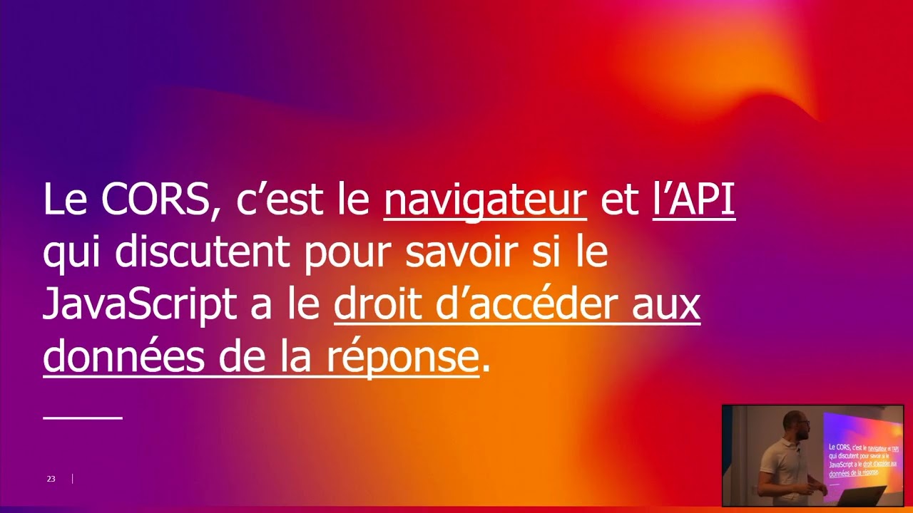 Au corps à CORS - L'art subtil des requêtes Cross Origin - Adrien Pennamen
