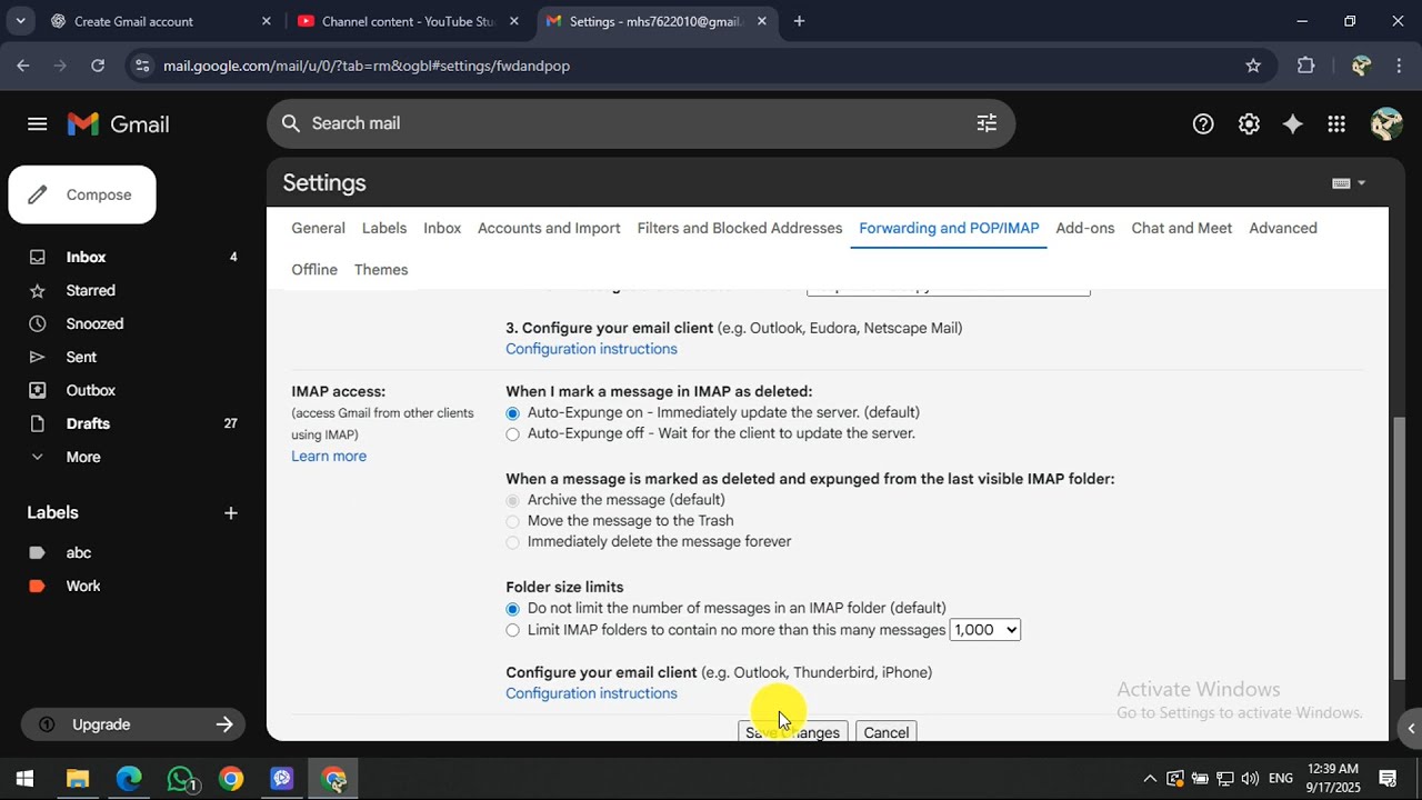 How To Enable IMAP in Gmail
