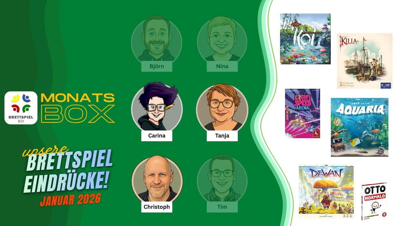 Brettspielbox - Brettspiel Monatsbox   Januar 2026