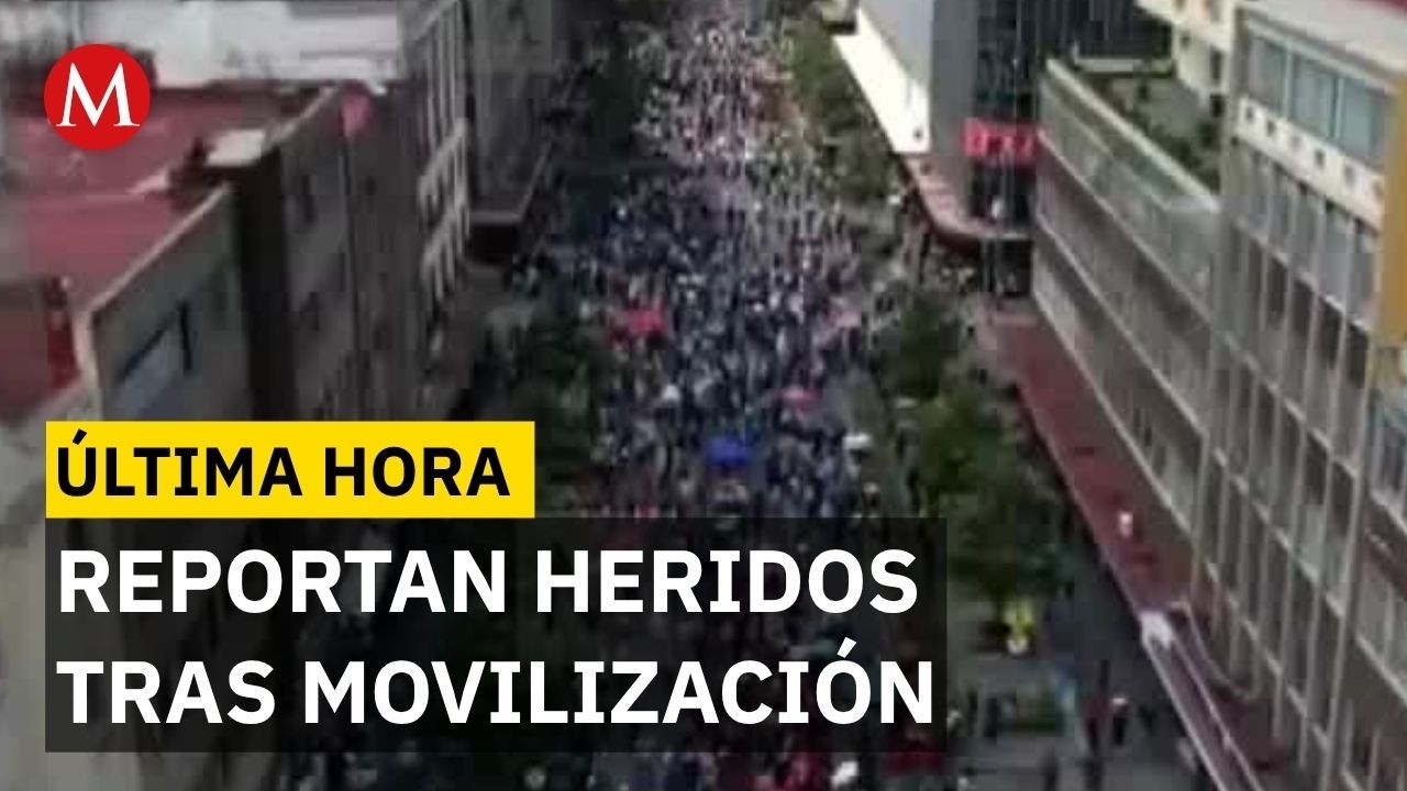Disturbios en el Centro de la CdMx: Choque entre la CNTE y polic&iacute;as deja varios heridos