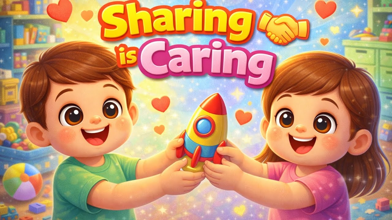 Sharing is Caring Song 🤝 | Good Habits Nursery Rhyme for Kids ‎⁨@SHARKRhyme⁩  