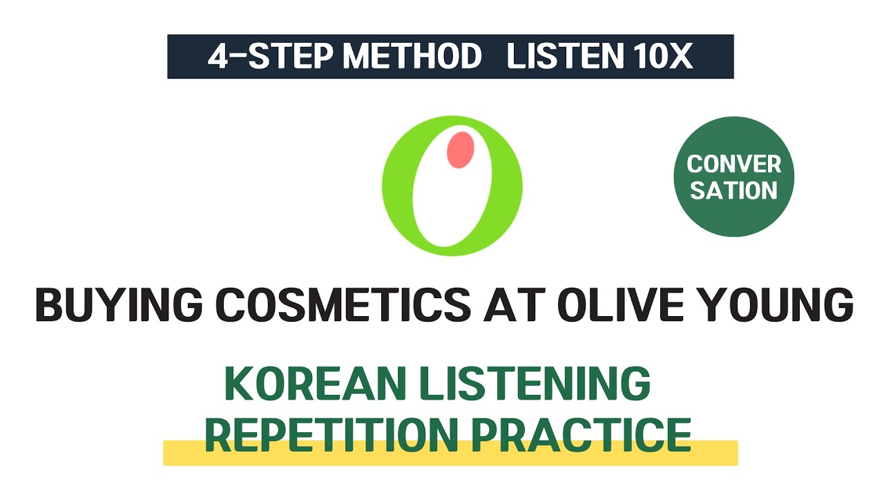 Korean Listening Practice | A Trip to Olive Young🛍️
