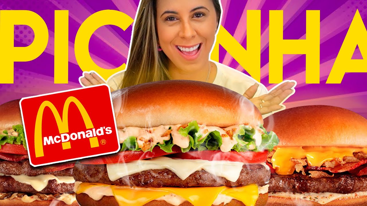 Novo Picanha Cheese Salada McDonald's, Picanha Cheddar e Bacon e Picanha ClubHouse