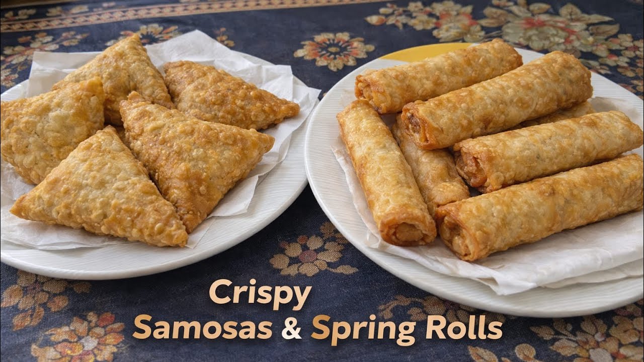 crispy chicken vegetable roll and samosa  ||RAMADAN SPECIAL RECIPE 💗