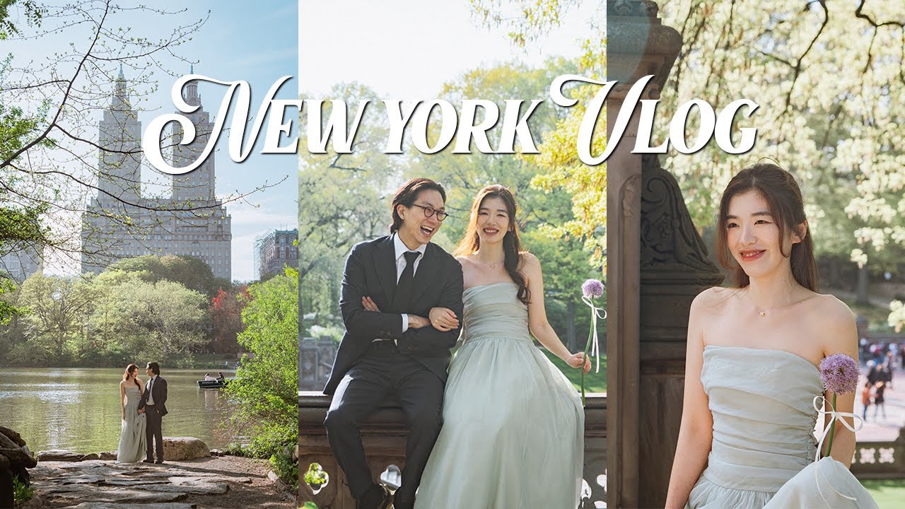 NY vlog. 나의 뉴욕 웨딩 브이로그💍 뉴욕에서 메이크업 받기. 센트럴파크 웨딩 스냅촬영. 시티홀 결혼식. 혼인신고 했어요! Wedding in New York