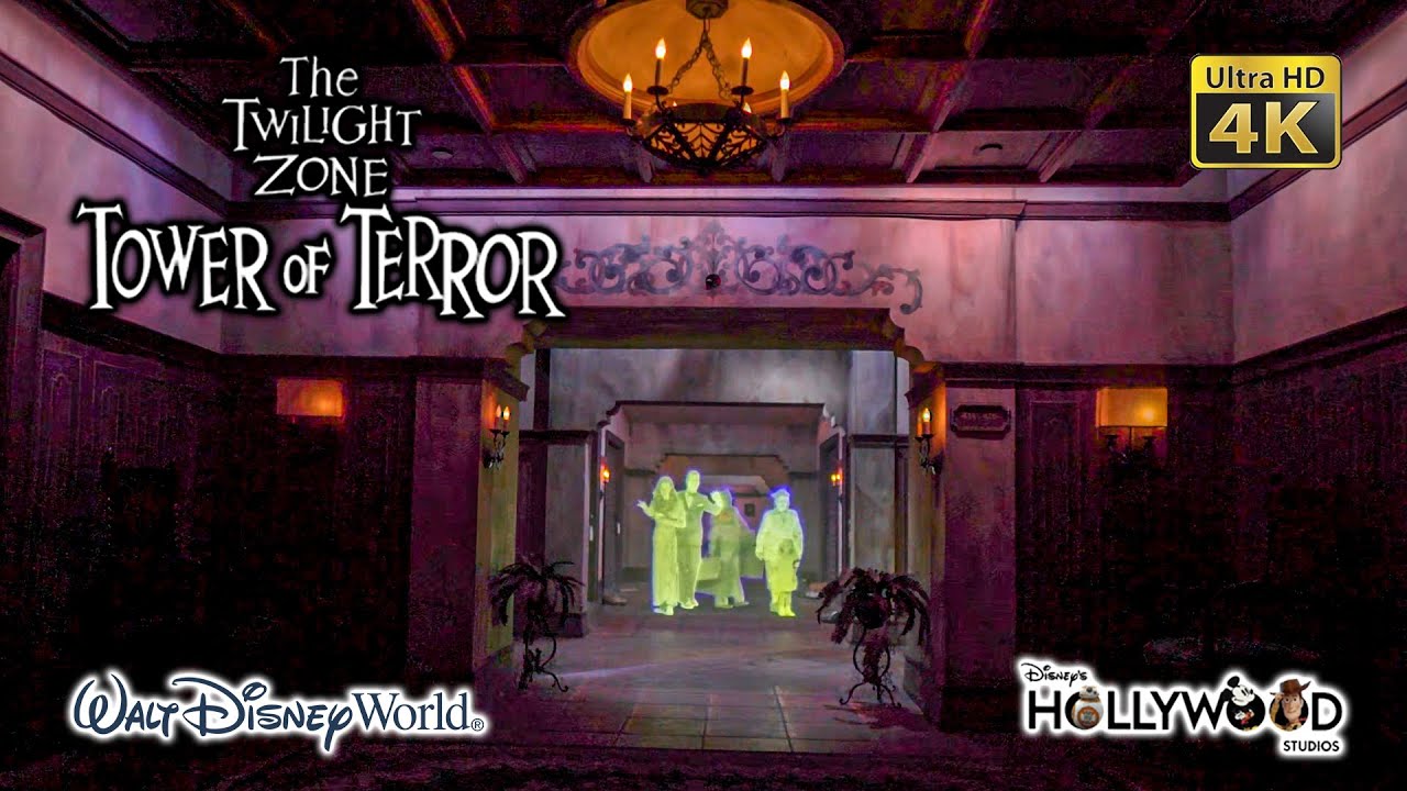 The Twilight Zone Tower of Terror On Ride Low Light Ultra HD 4K POV Walt Disney World 2021 06 14