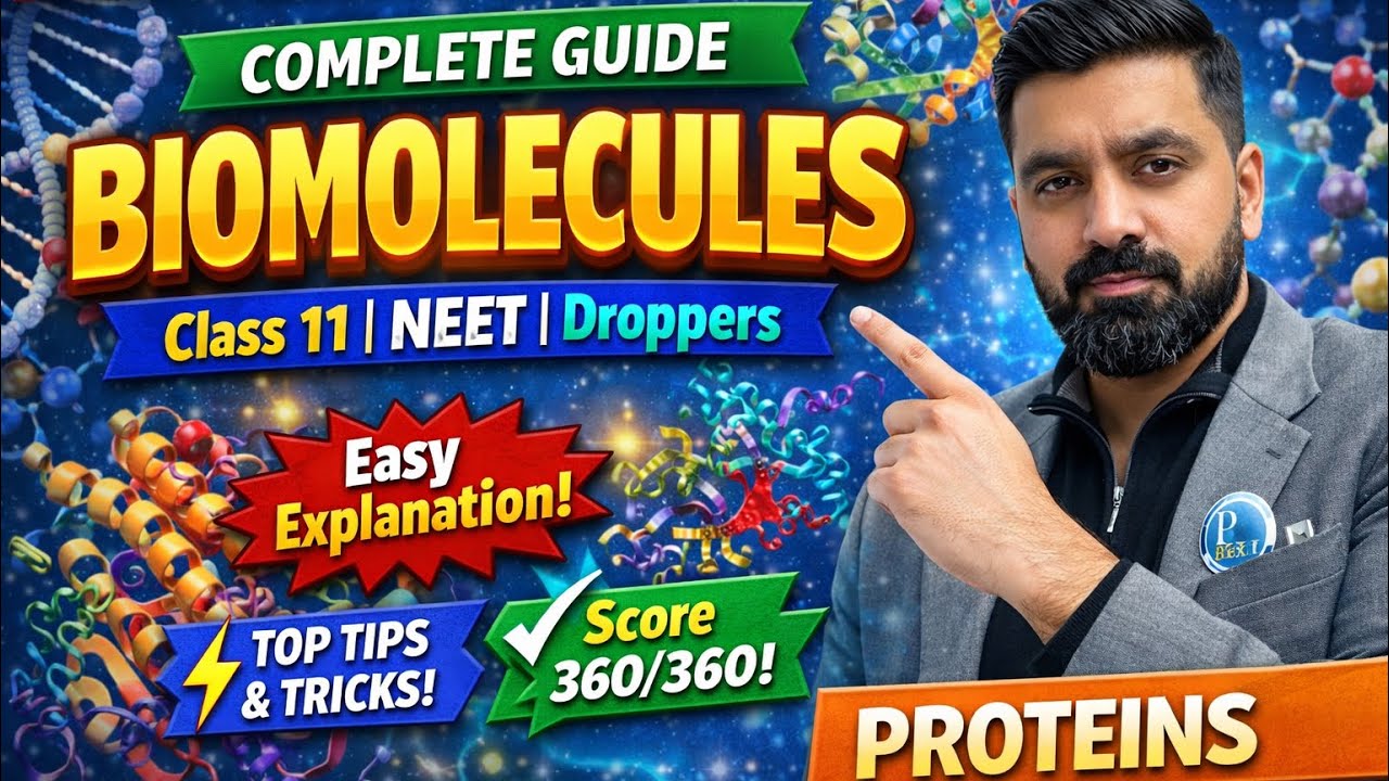 Biomolecules Made Easy 🧬 | Complete NCERT Explained | NEET 2026 |BOARDS