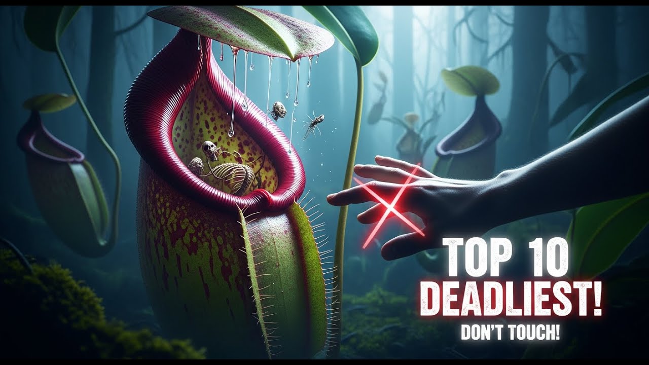 TOP 10 DEADLIEST Carnivorous Plants in the World (DON'T Touch Them!)