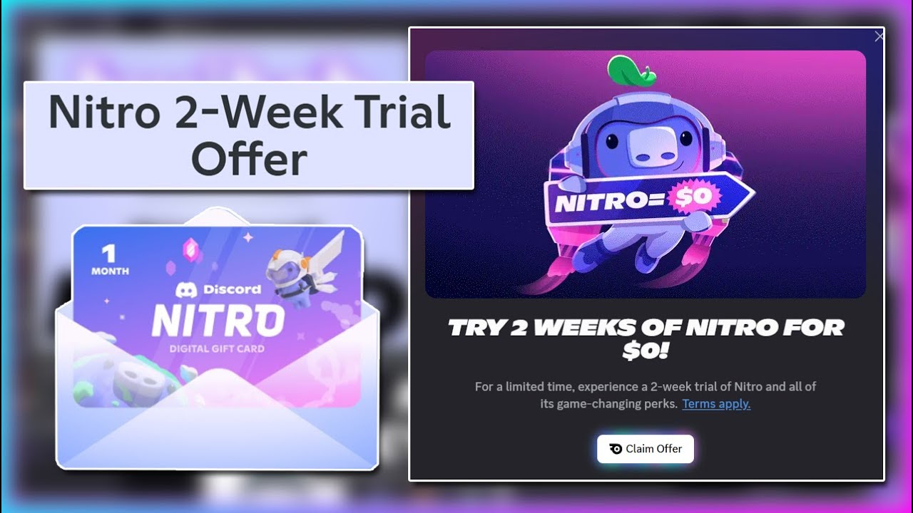Discord is giving EVERYONE 2 Weeks Nitro FREE (Limited Promo)