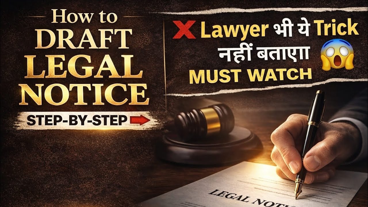 How To Draft Legal Notice| Koi Nhi Btayega