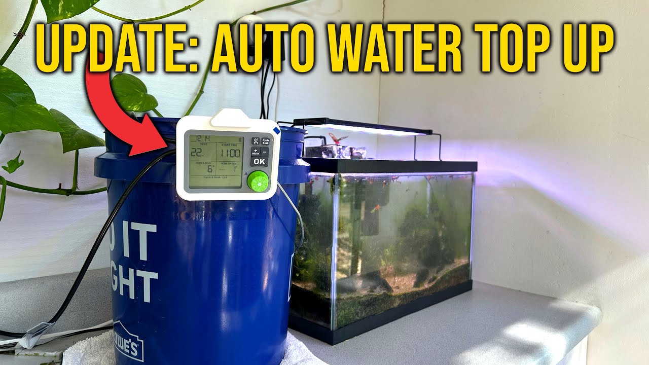 Automatic Aquarium Water Top Off Update | RainPoint Automatic Watering System