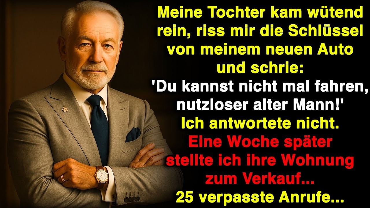 Meine Tochter nahm mir die Schlüssel   Du kannst nicht mal fahren, nutzloser alter Mann!