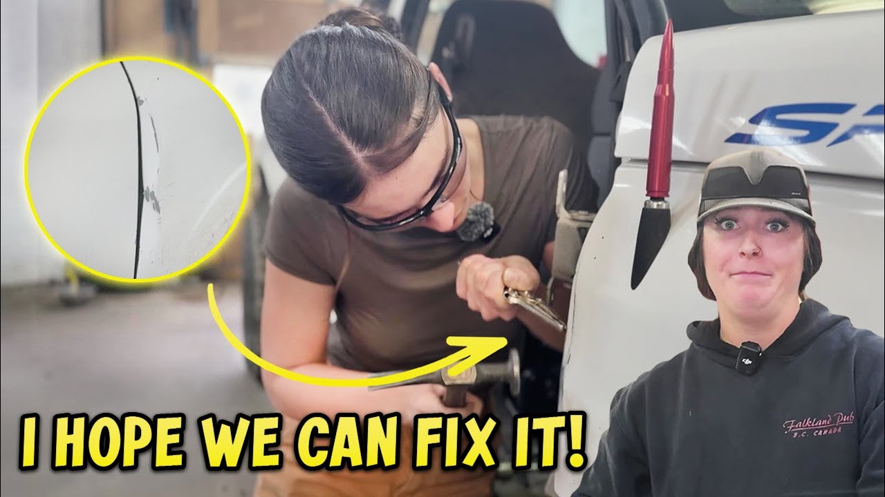 Fixing the Door After It Swung Open on the Highway