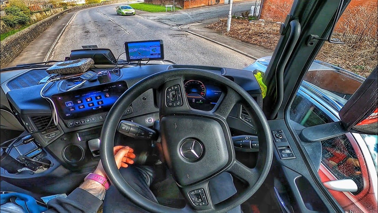 POV  DRIVING  BRAND  NEW MERCEDES TRUCK MP5 2022   adrian cox uk