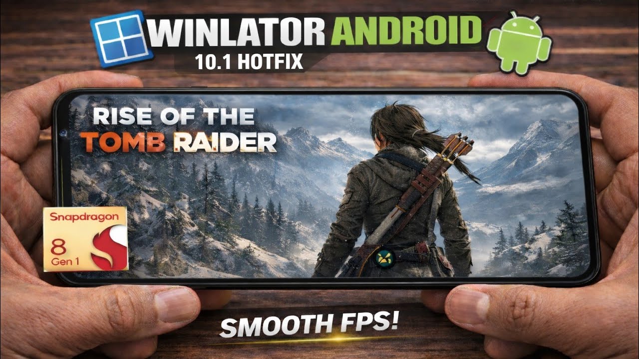 Rise of the Tomb Raider Android | Winlator V10.1 Hotfix | Smooth Gameplay | Snapdragon 8 Gen 1