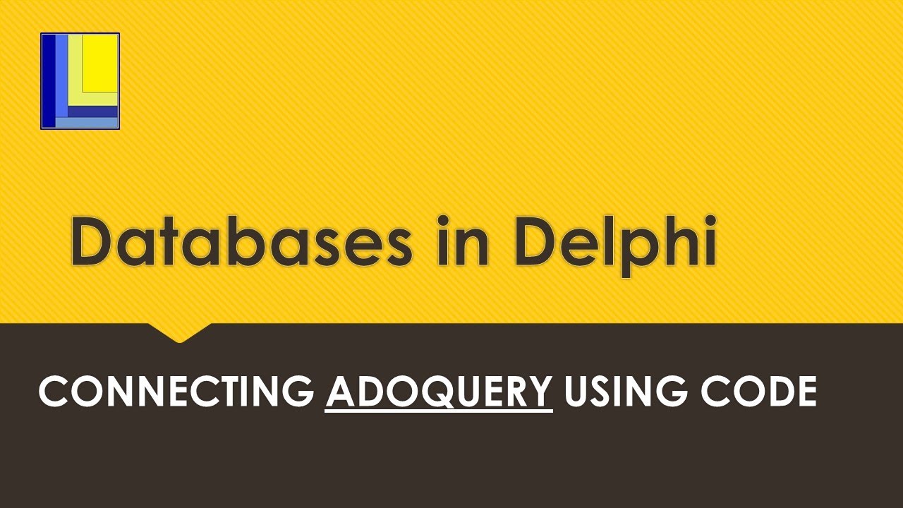 Databases in Delphi - Connecting an ADOQuery using code